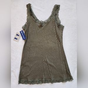 NorthCrest Two Way RibbedLace Tank Top Size XL